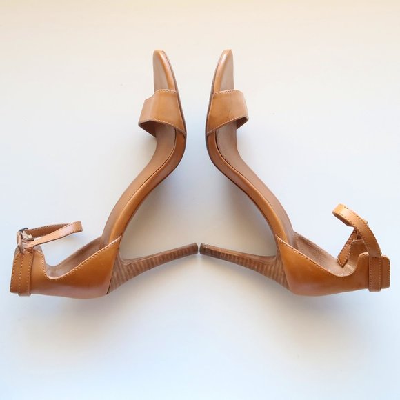 Lucky Brand Tan Open Toe Stiletto Heels / Sandals / Dress Shoes Size 7 - Picture 4 of 14